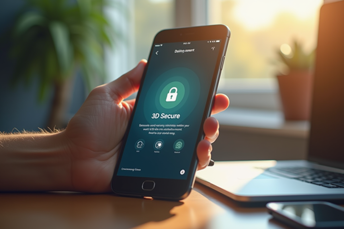 Smartphone affichant une fenêtre d